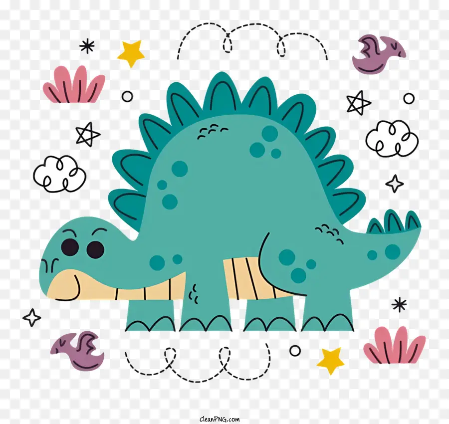 маленький динозавр，Зеленый динозавр PNG