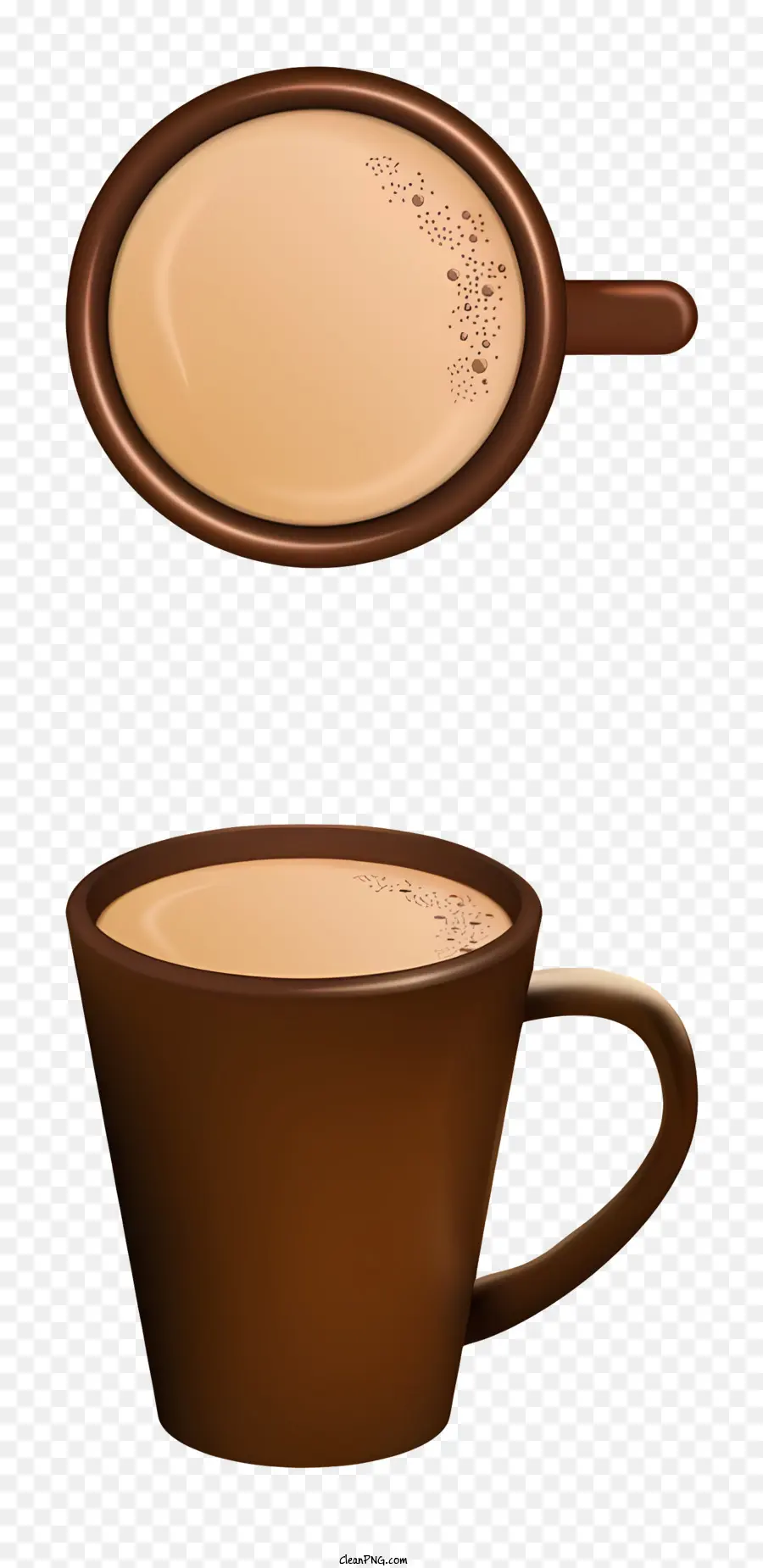 Кофейные Чашки，Коричневая кофейная чашка PNG