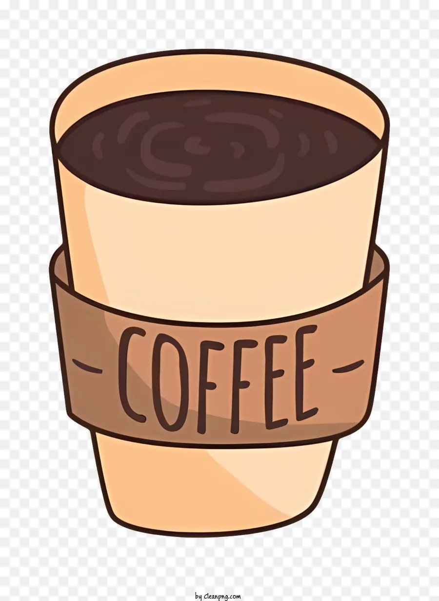 Чашка кофе，Бумажный стаканчик PNG