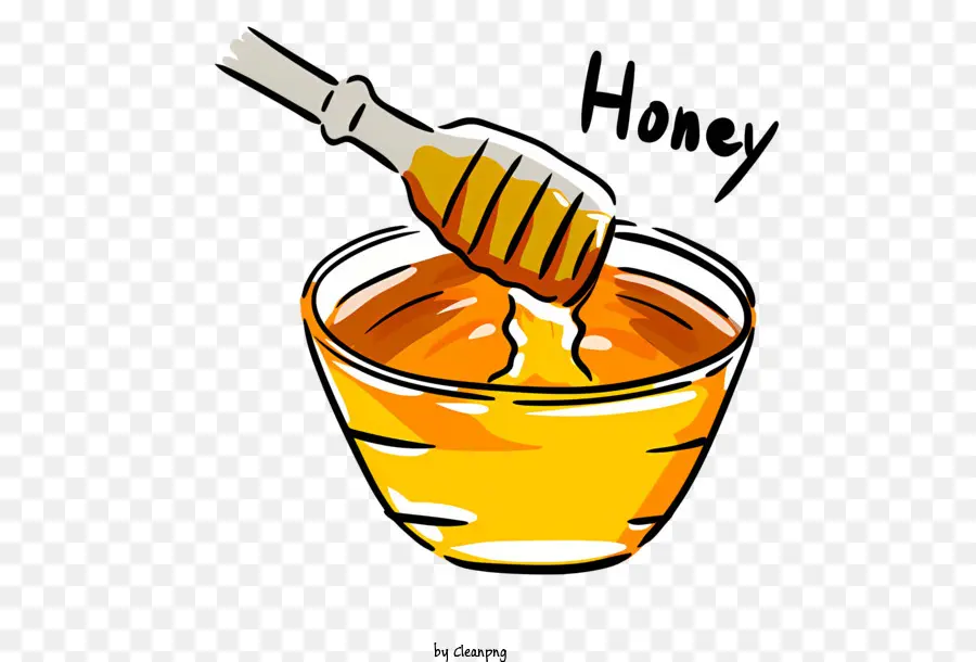 мед，Ложка PNG