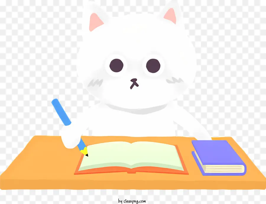 белый кот，рабочий стол PNG