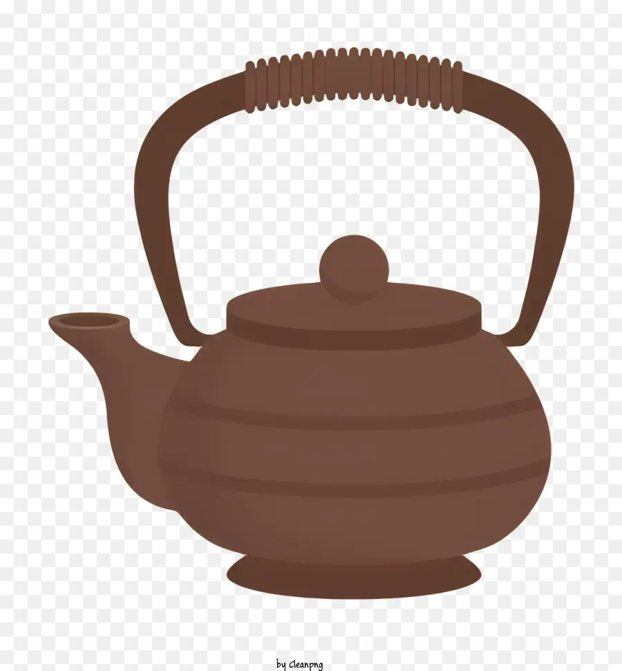 Чайничек，коричневая керамика PNG