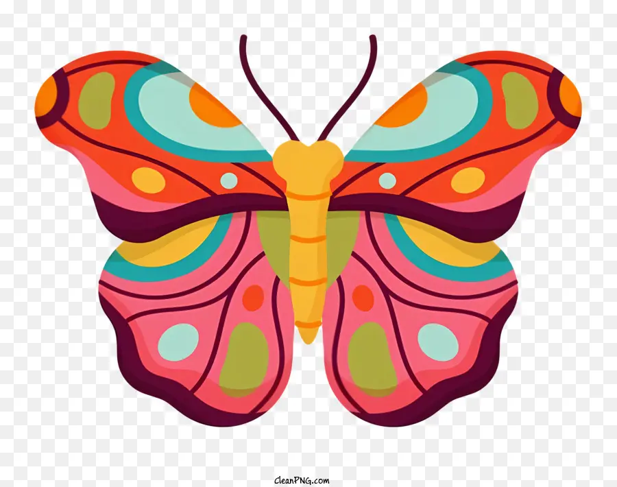 Бабочка，красочные бабочки PNG
