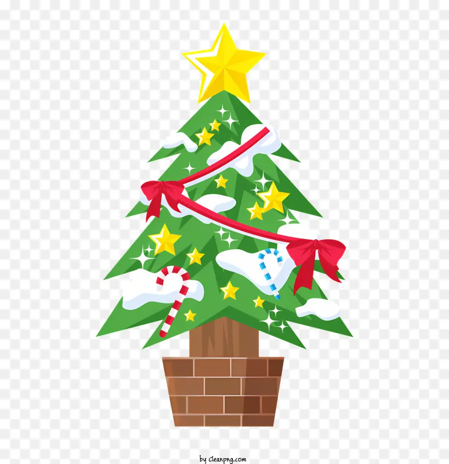 Рождественская елка，Bow PNG