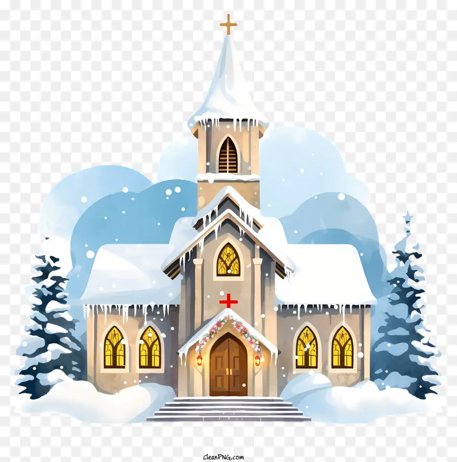 Снежная церковь，Зимняя церковь PNG