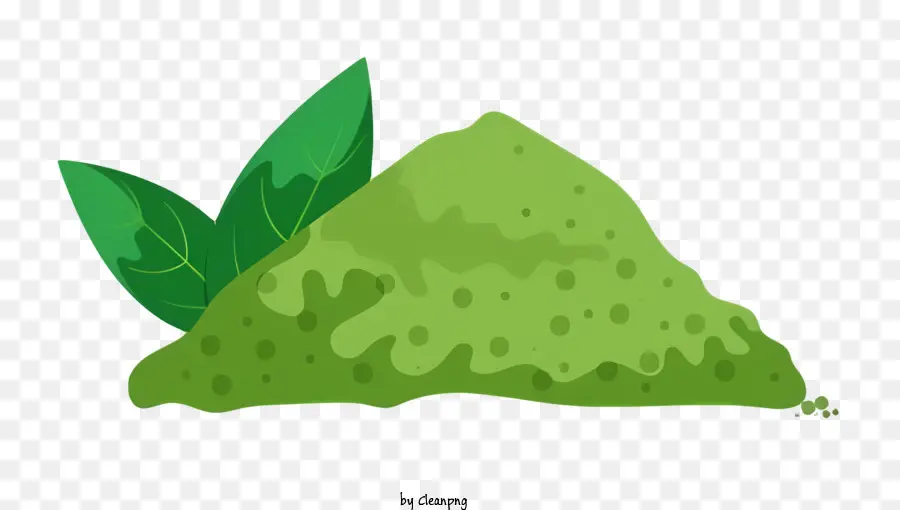 зеленая гора，листья PNG