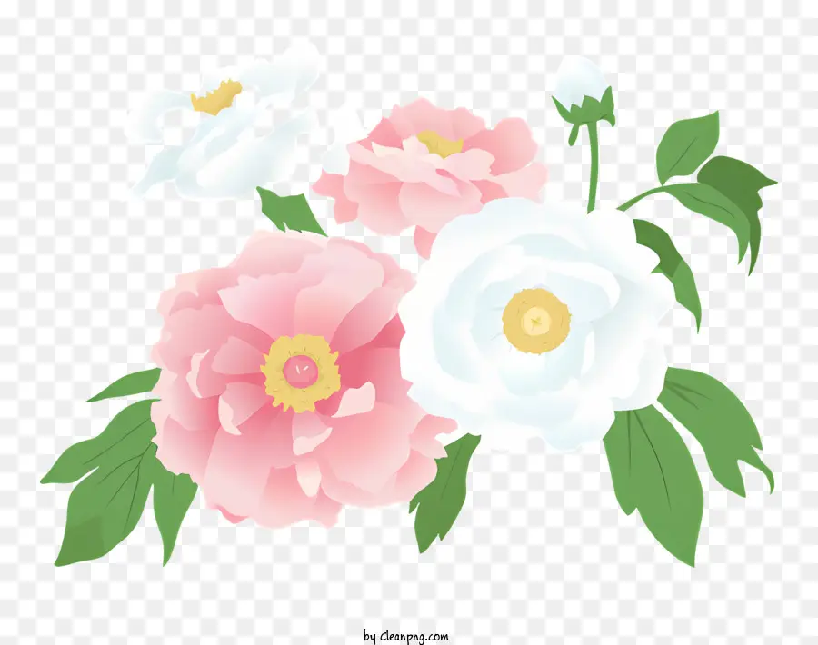 букет，Розовые цветы PNG