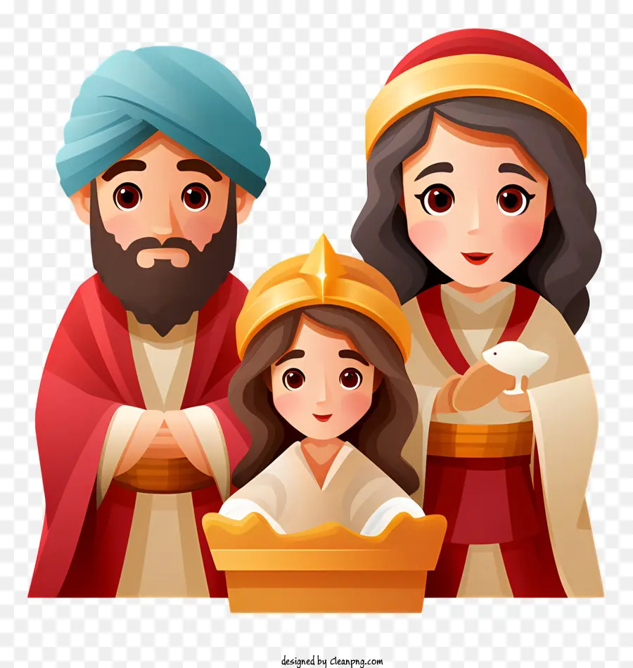 три мудрых мужчины，Иисус Рождение PNG