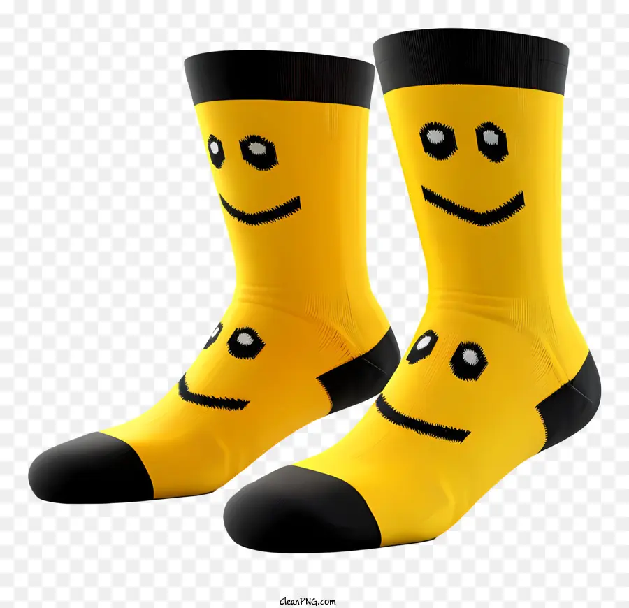 Желтый носок，Смайлик PNG