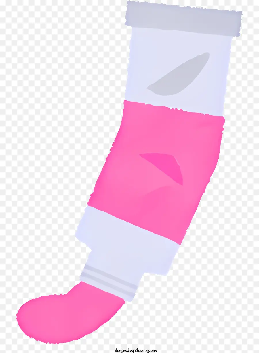 мультфильм，розовый носок PNG