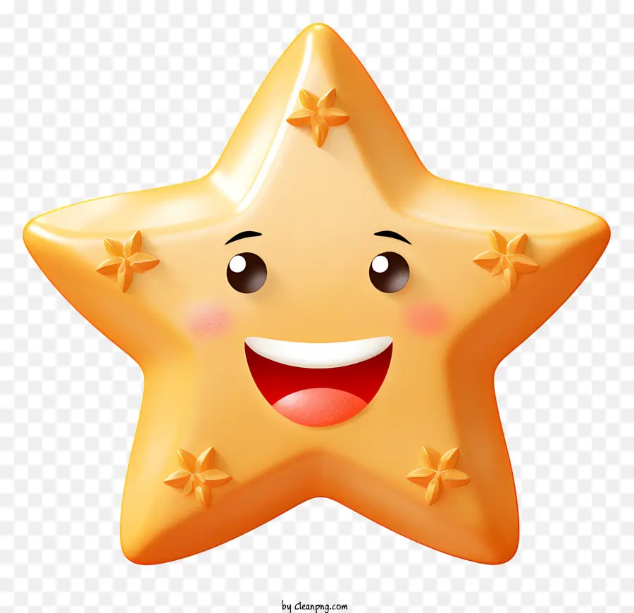 Улыбающаяся звезда，счастливая звезда PNG