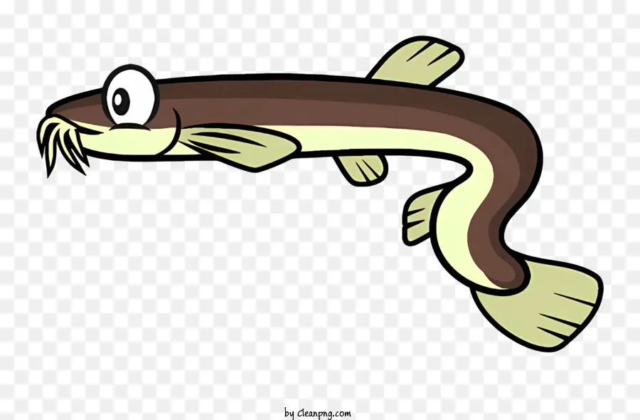 мультфильм рыбы，коричневатая рыба PNG