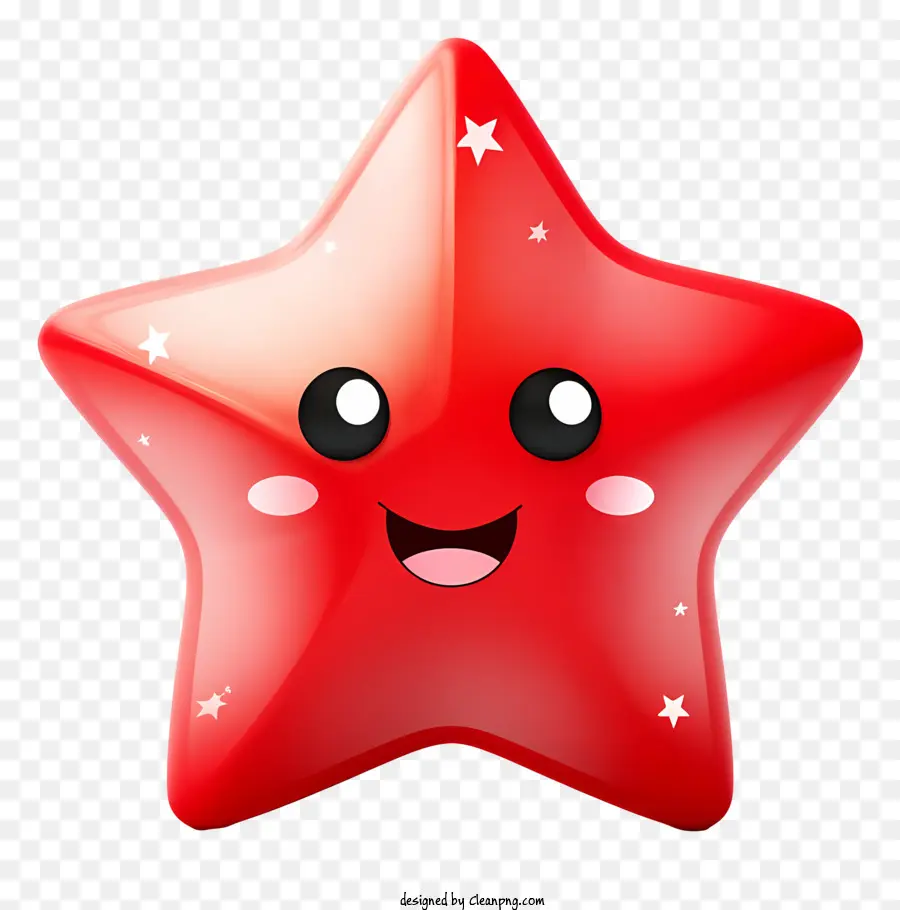 Красная звезда，Улыбающаяся звезда PNG