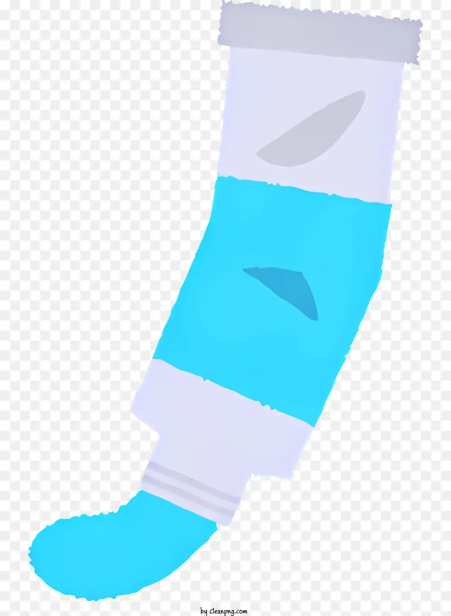 мультфильм，синий носок PNG