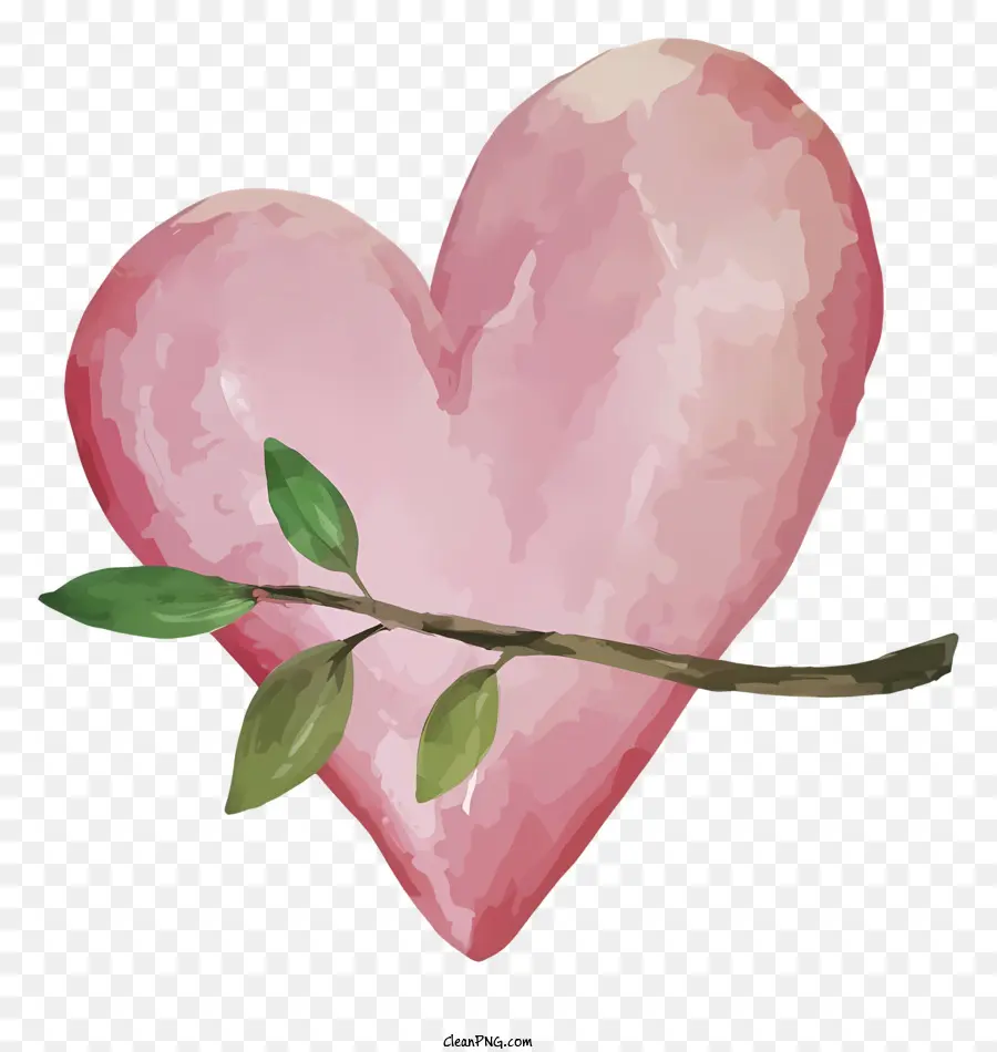 мультфильм，розовое сердце PNG