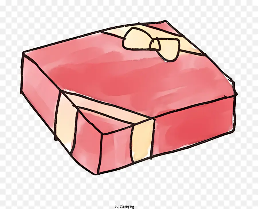 мультфильм，Красная подарочная коробка PNG
