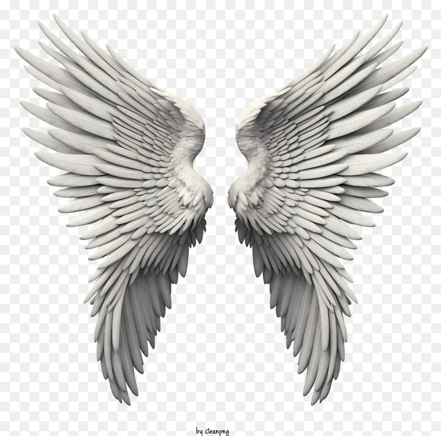 Ручная нарисованная элегантные крылья ангела，крыло ангела PNG