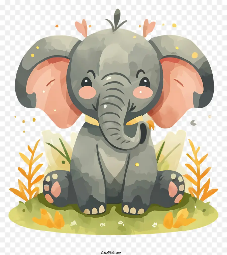 мультфильм，Счастливого слона PNG