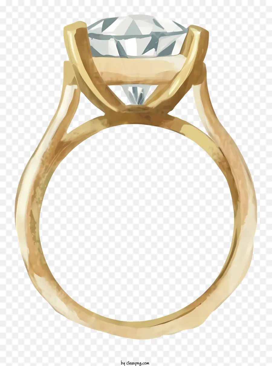 мультфильм，кольцо с бриллиантом PNG