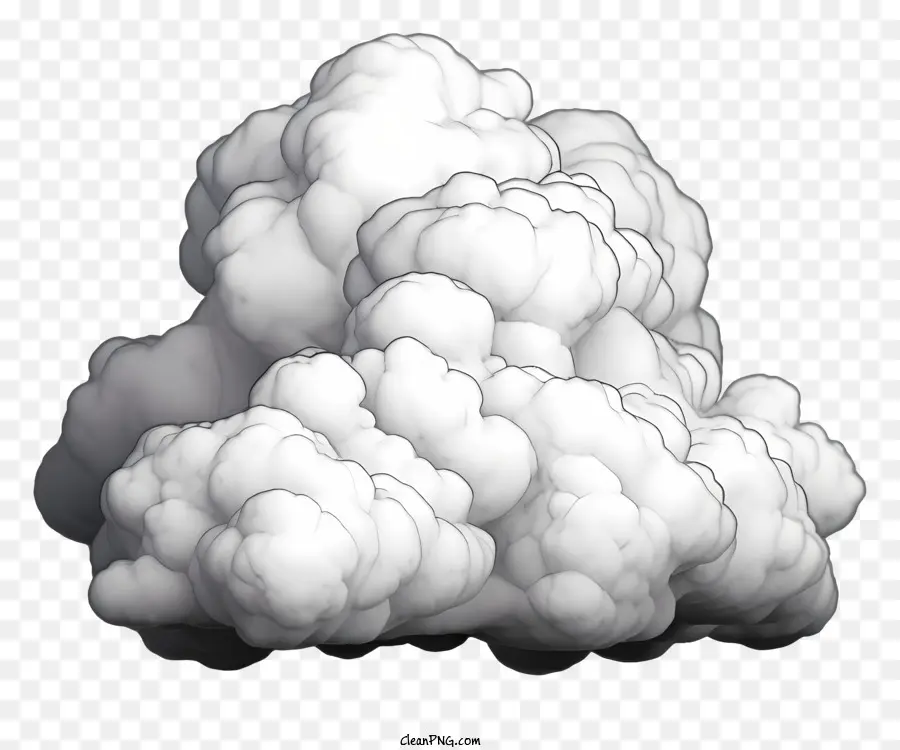 рука нарисованные облака，образование облаков PNG