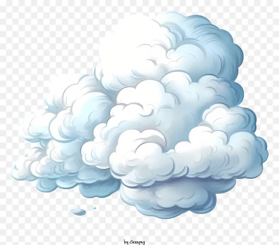 рука нарисованные облака，облако PNG