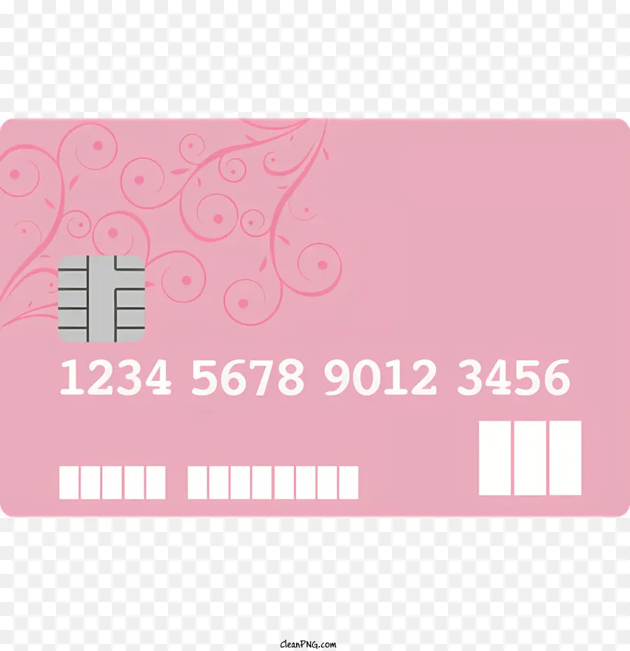 мультфильм，Розовая кредитная карта PNG