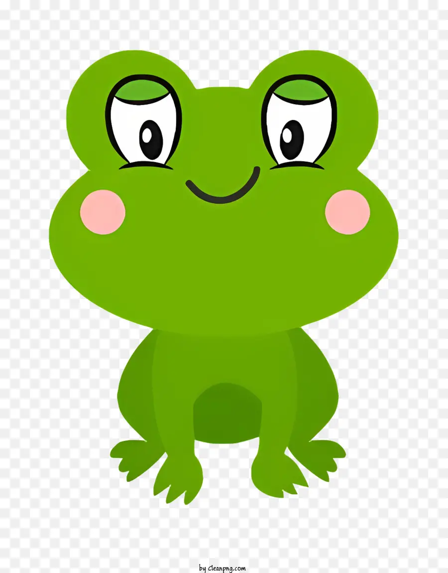мультфильм，зеленая лягушка PNG