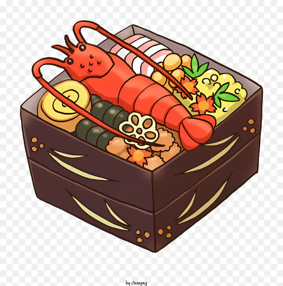 мультфильм，Коробка еды PNG