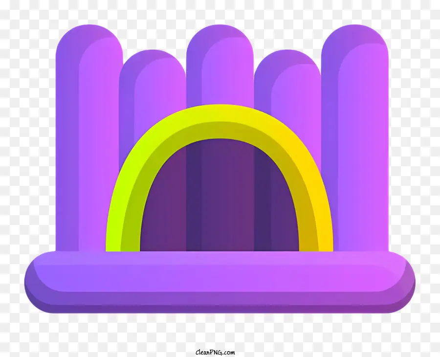 Отскок дома，Фиолетовый надувной замок PNG