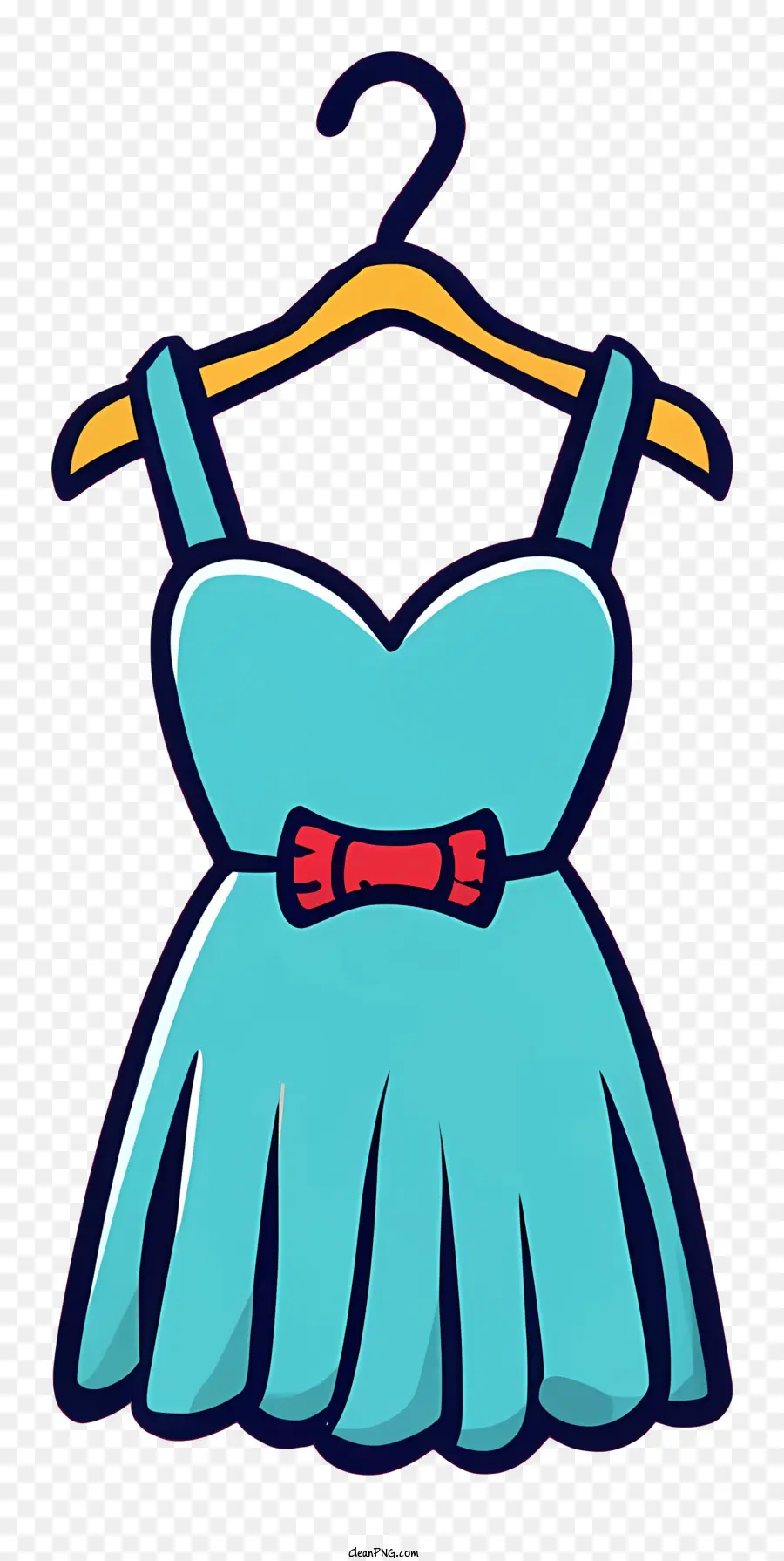 мультфильм，синее платье PNG
