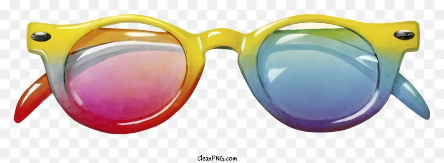 мультфильм，Красочные солнцезащитные очки PNG