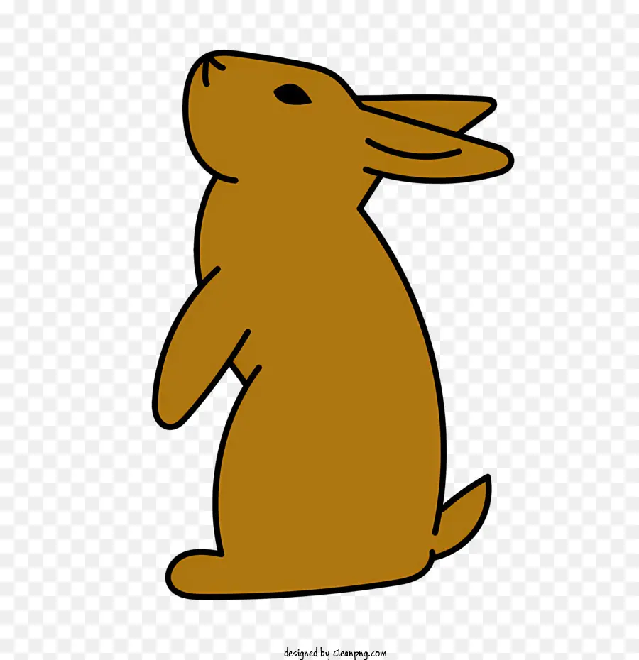 мультфильм，коричневый кролик PNG