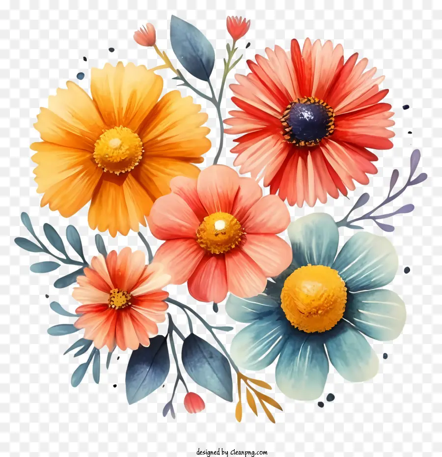 мультфильм，Bouquet Of Flowers PNG