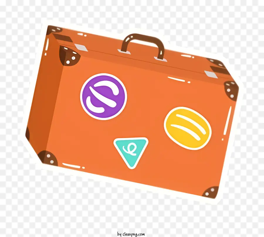 путешествия，оранжевый чемодан PNG
