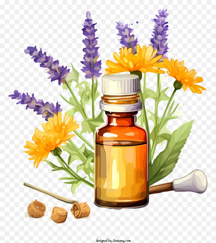 Ручная терапия цветочных эссенций，эфирные масла PNG