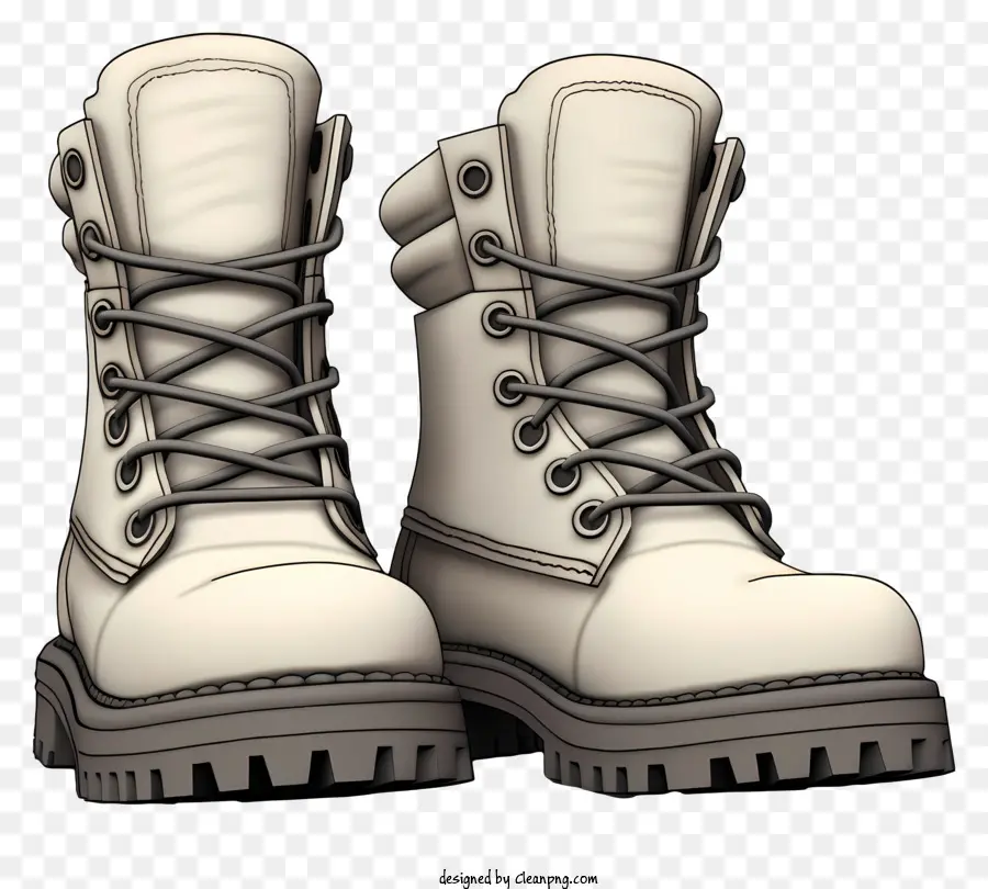 Реалистичные зимние ботинки，белые ботинки PNG