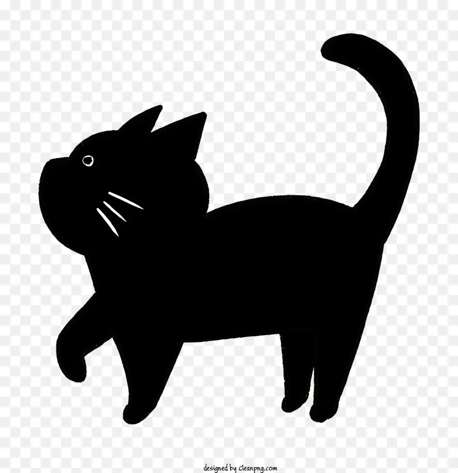 мультфильм，Черный кот PNG