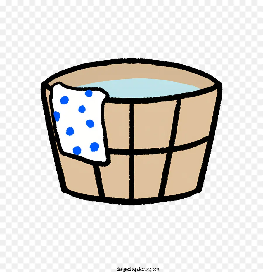 мультфильм，деревянная ванна PNG