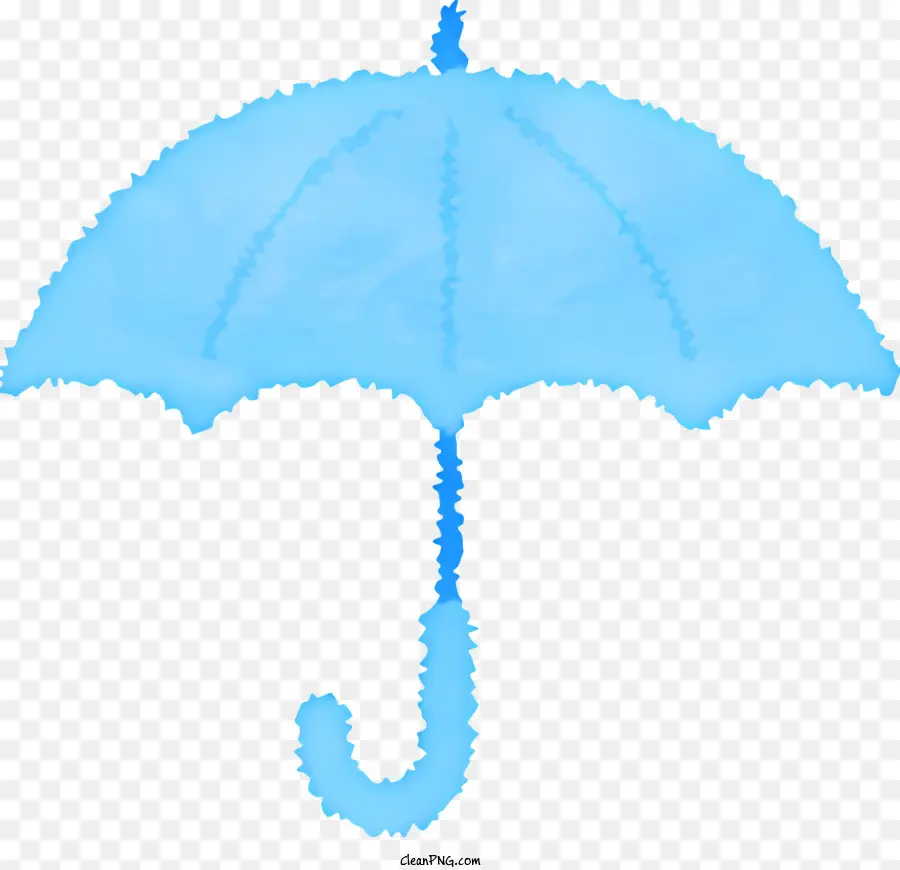 синий зонтик，акварель зонтик PNG