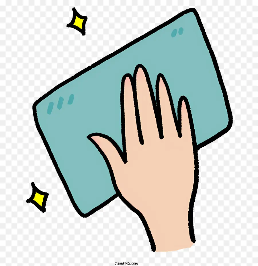 мультфильм，рука держащая бумаги PNG