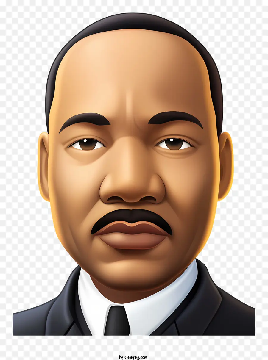 день Мартина Лютера Кинга младшего，Человек в черном костюме PNG
