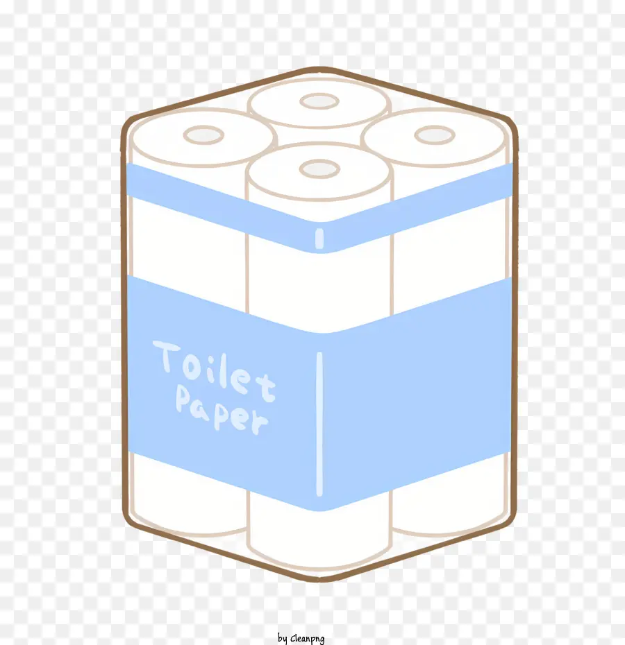 мультфильм，Синяя туалетная бумага PNG
