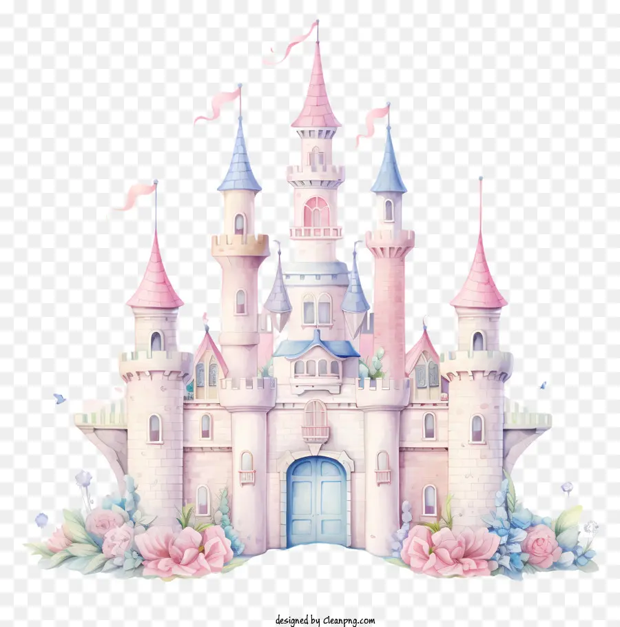Принцесса Замок，сказочный замок PNG