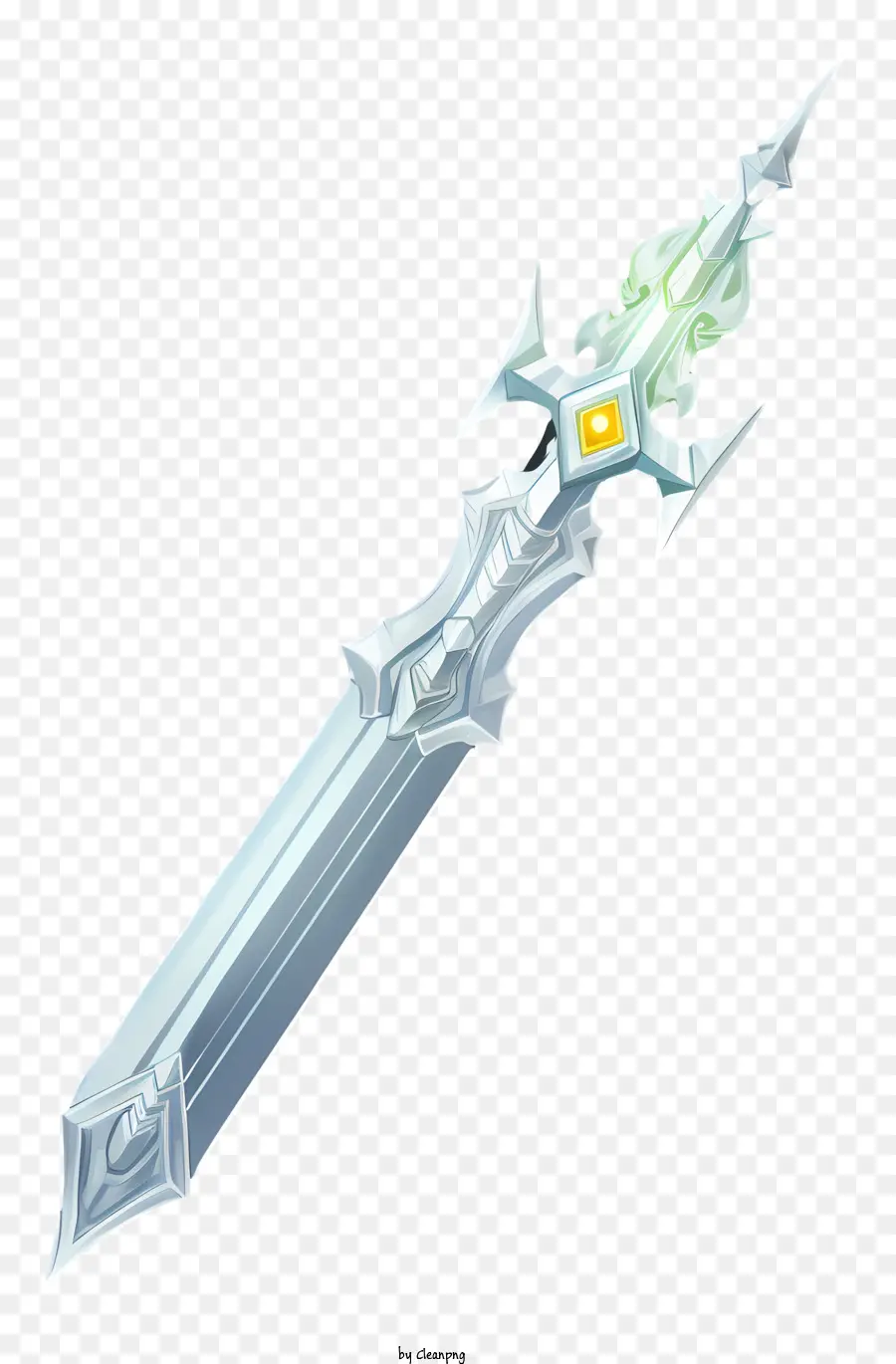 Ручная нарисованный алмазный меч，Серебряный меч PNG