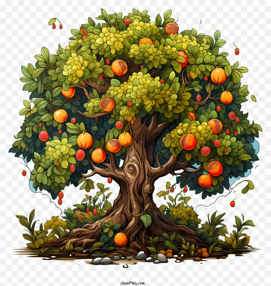 Фруктовое дерево，спелый фрукт PNG