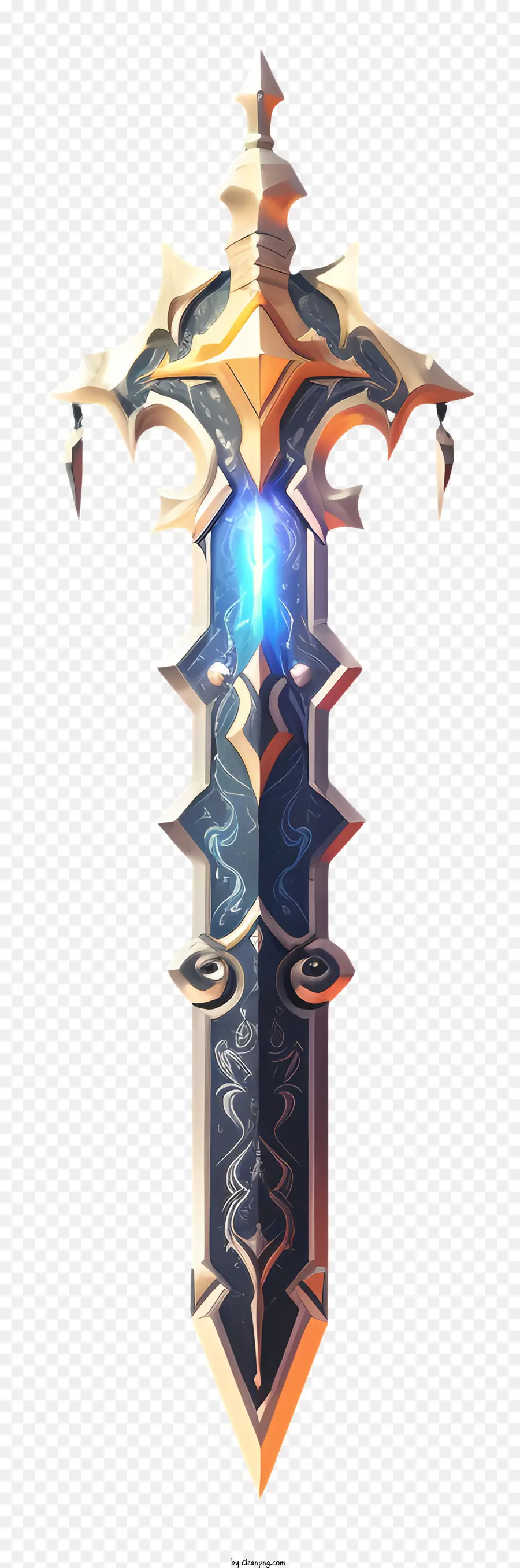 плоский алмазный меч，фэнтези меч PNG