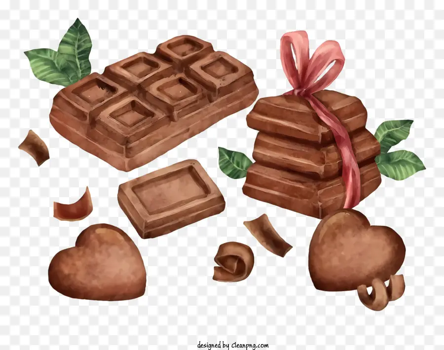 День шоколадного торта，шоколадные плитки PNG