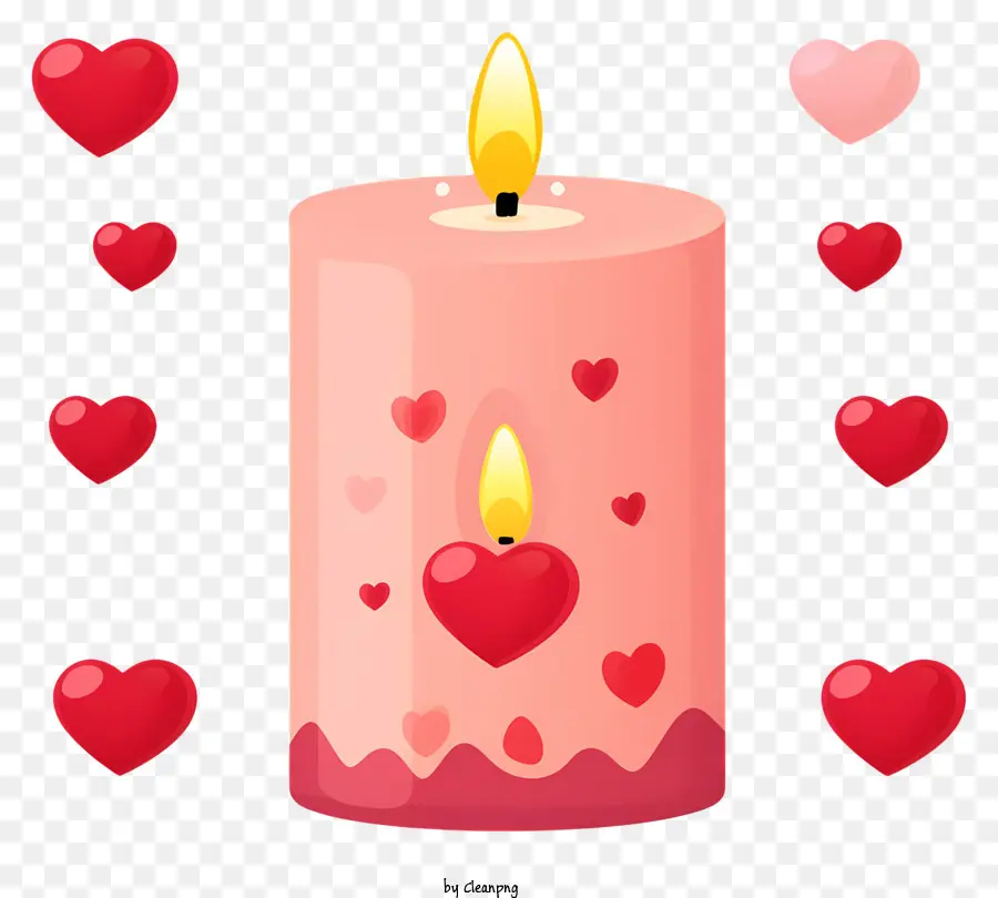 День Святого Дня Свеча эмоджи，украшение свечи PNG