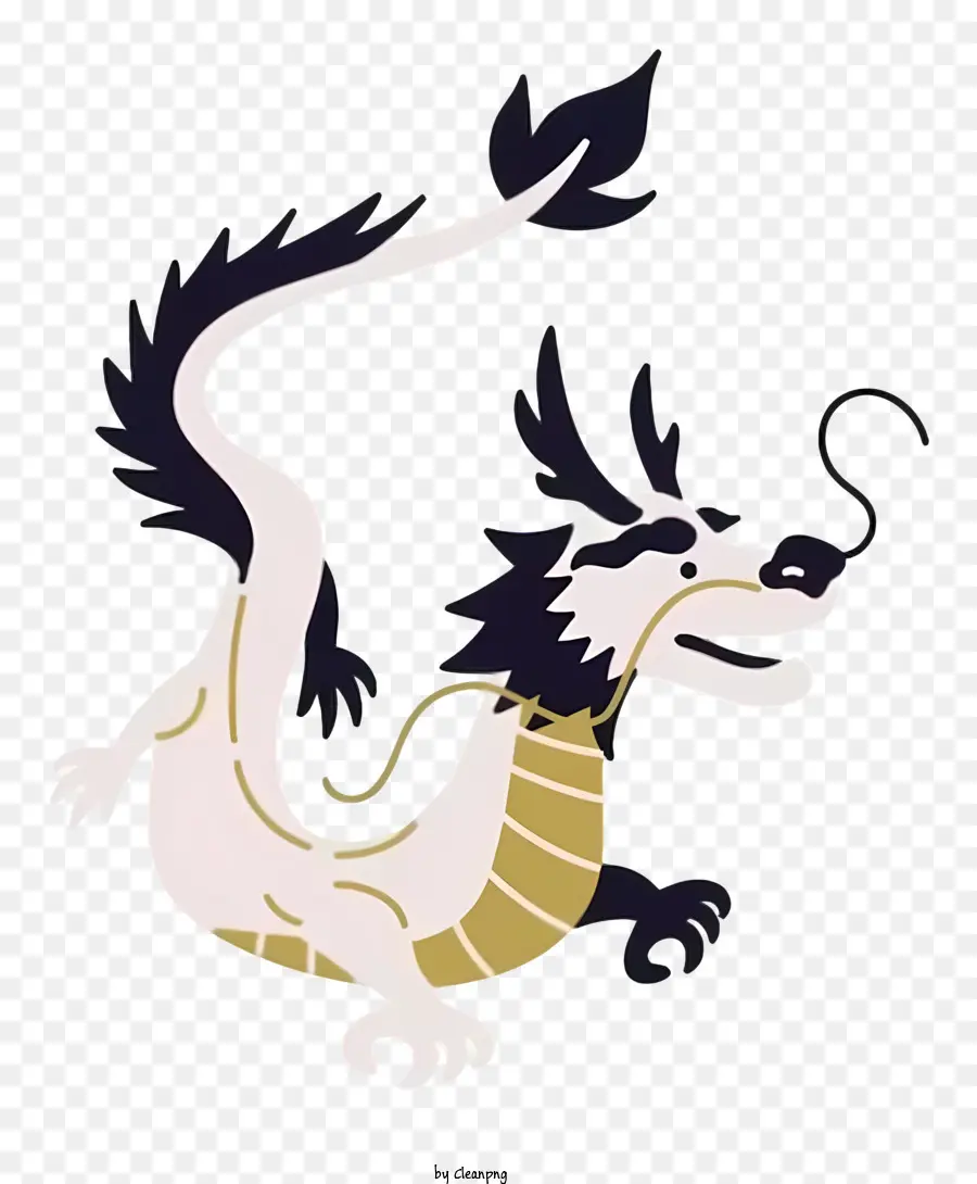 Дракон，Белый дракон PNG