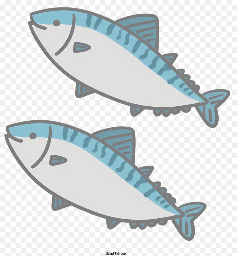 мультфильм，рыба плавает PNG
